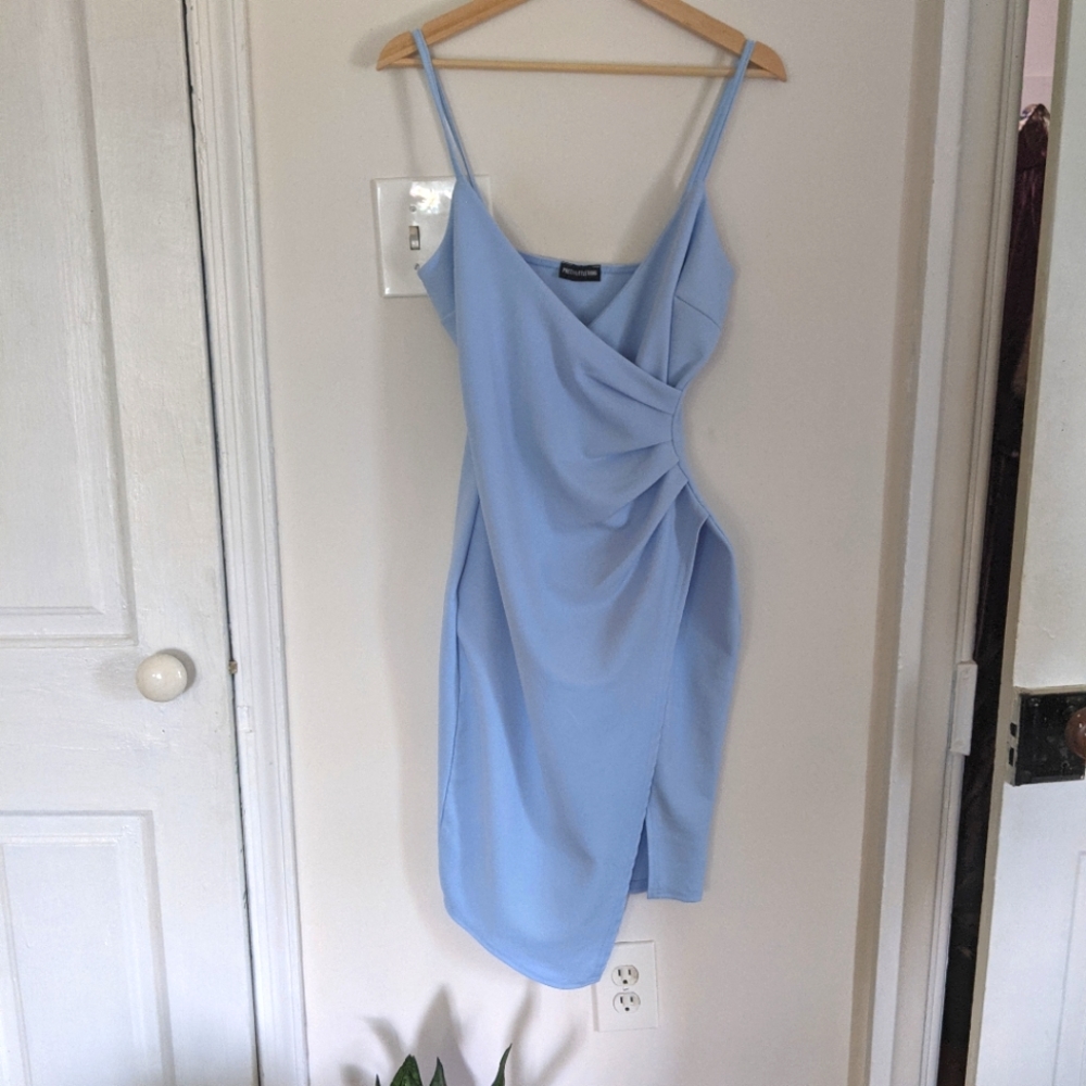 PLT blue bodycon dress